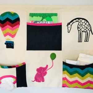 Baby/Kids Wall Art/Storage - Zoo Animals Theme